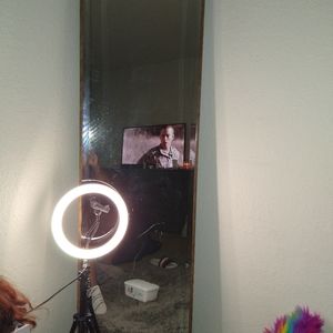 Wood trim 6ft body mirror